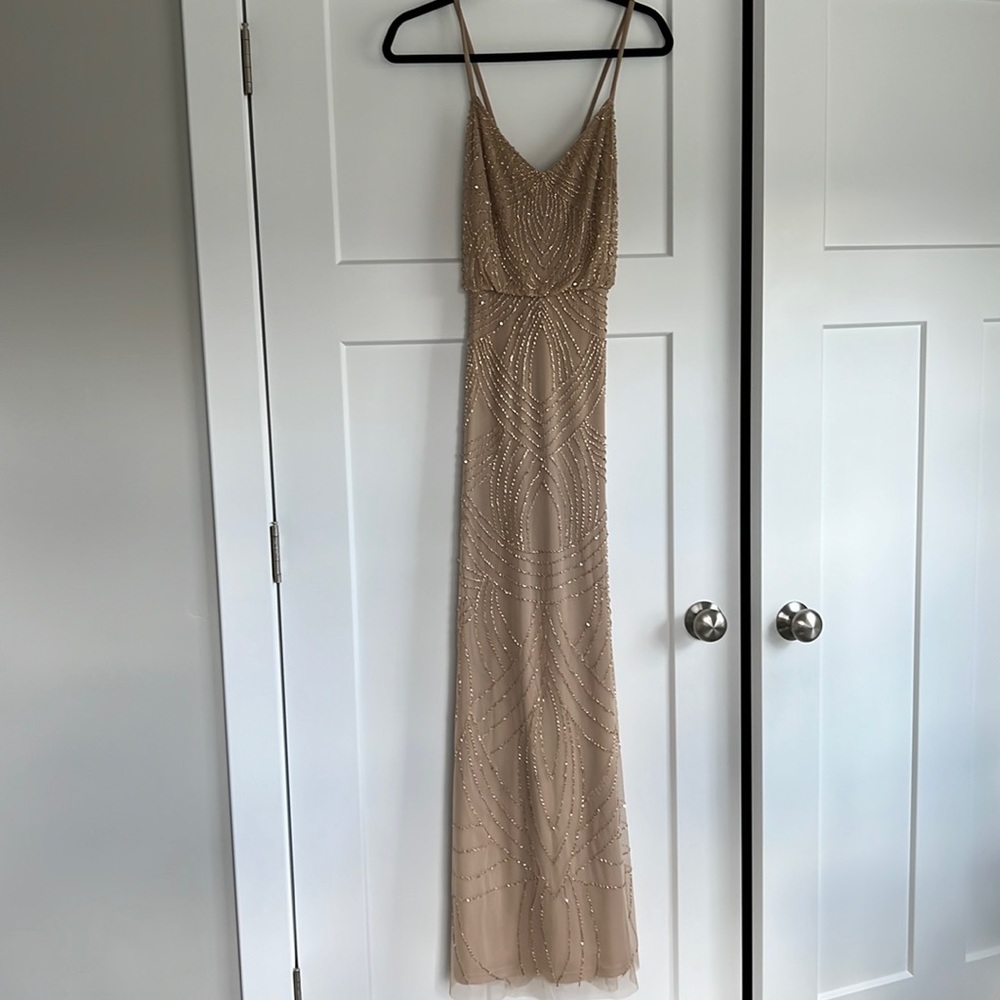 Adrianna Papell beaded gown